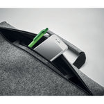 Branded RPET felt zippered laptop bag