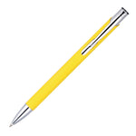 MOLE-MATE ball pen with chrome trim Yellow