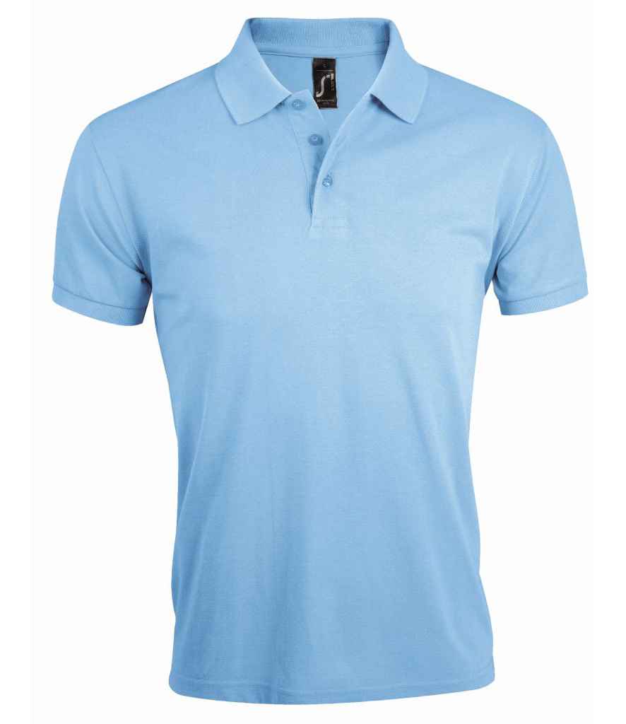 SOL'S Prime Poly/Cotton Piqué Polo Shirt Sky Blue