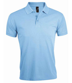 SOL'S Prime Poly/Cotton Piqué Polo Shirt Sky Blue