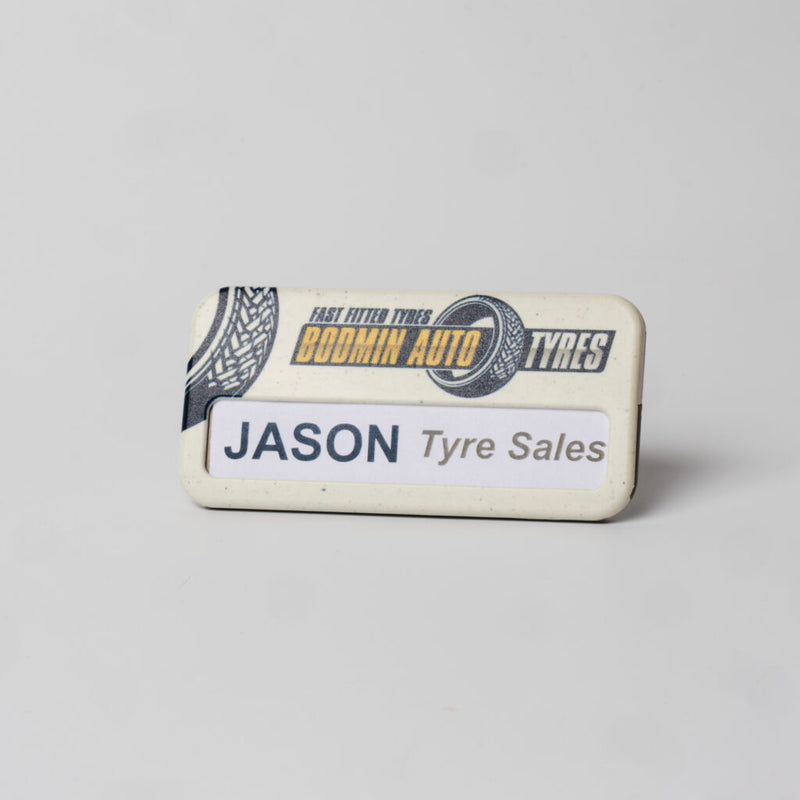 Reusable Name Badge - Low Window - Combo Clip