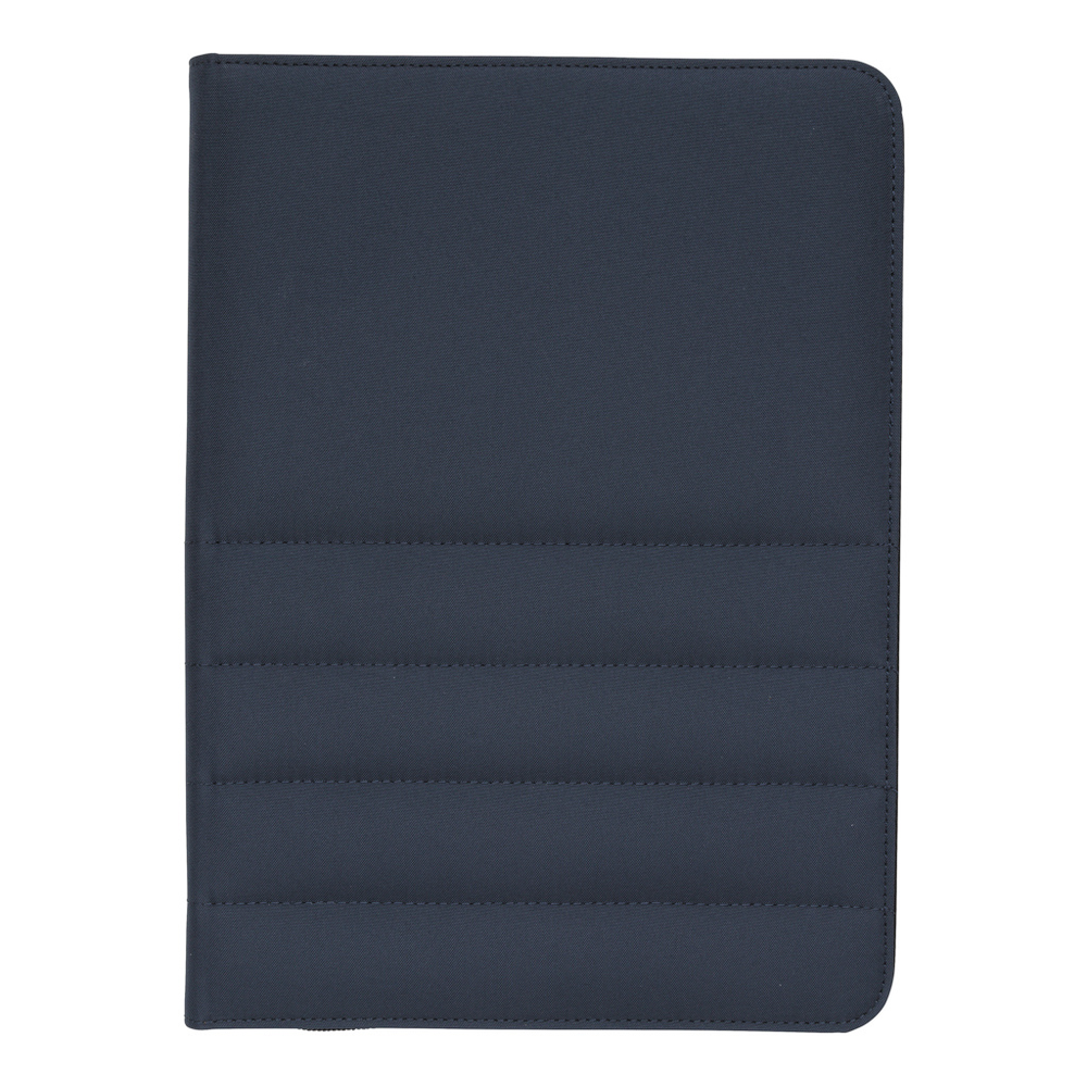Branded Impact AWARE™ RPET A4 portfolio with zipper