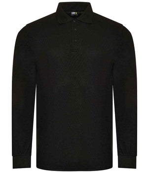 Pro RTX Pro Long Sleeve Piqué Polo Shirt Black