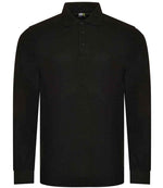 Pro RTX Pro Long Sleeve Piqué Polo Shirt Black