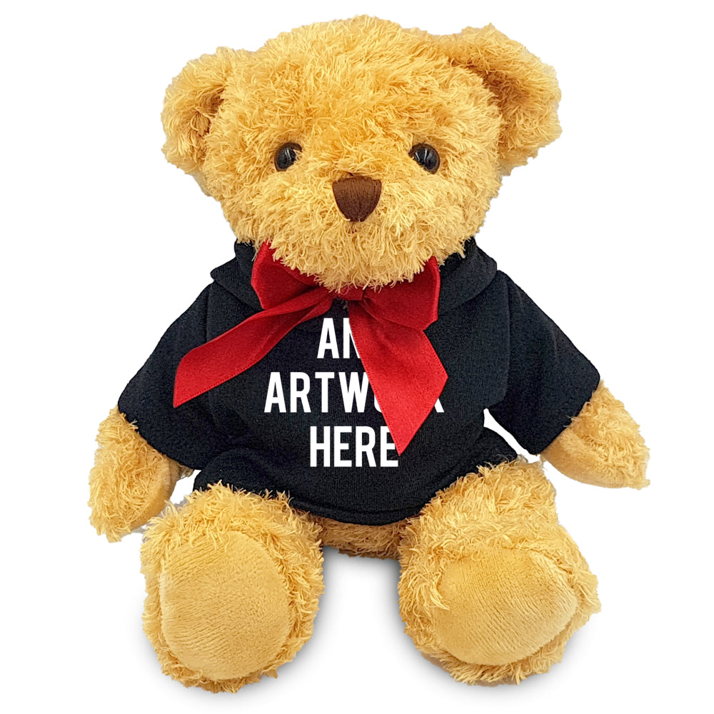 Branded Black Hoodie Bear