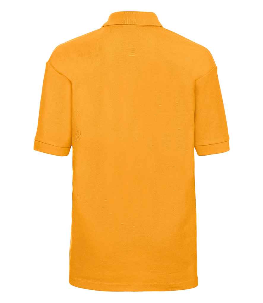 Russell Schoolgear Kids Poly/Cotton Piqué Polo Shirt Gold