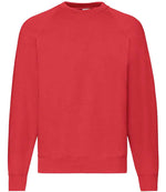 Fruit of the Loom Classic Raglan Sweatshirt Red