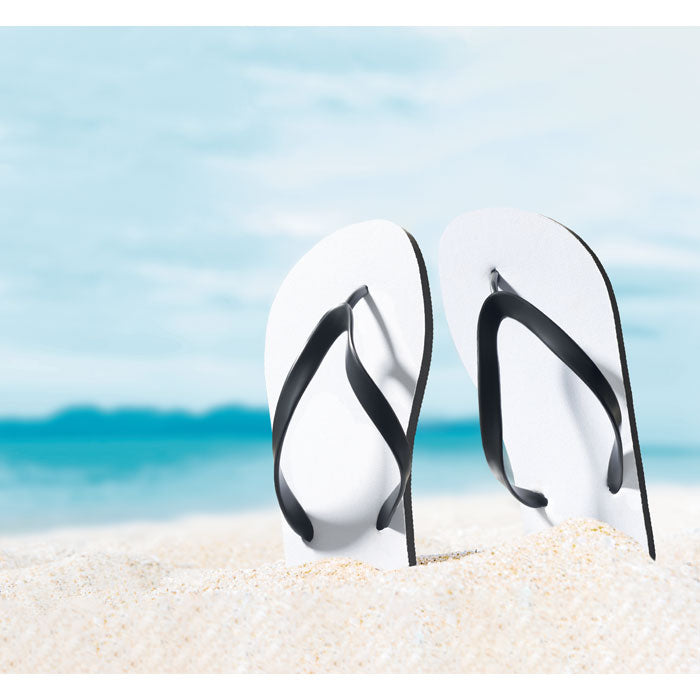 Branded Sublimation beach slippers XL