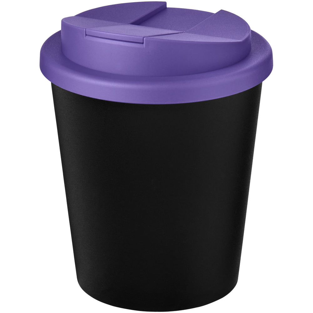 Branded Americano® Espresso Eco 250 ml recycled tumbler with spill-proof lid