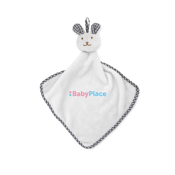 Branded Plush rabbit design baby towel