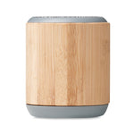 Branded 5.0 wireless Bamboo speaker with Strap
