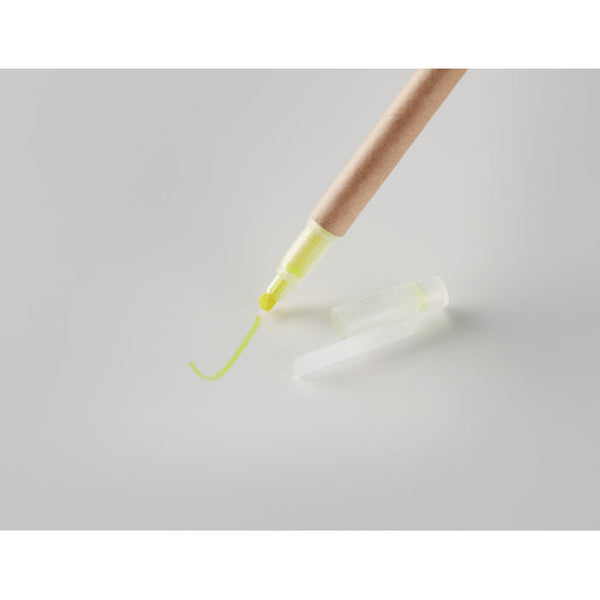 Branded 2 in 1 carton pen highlighter