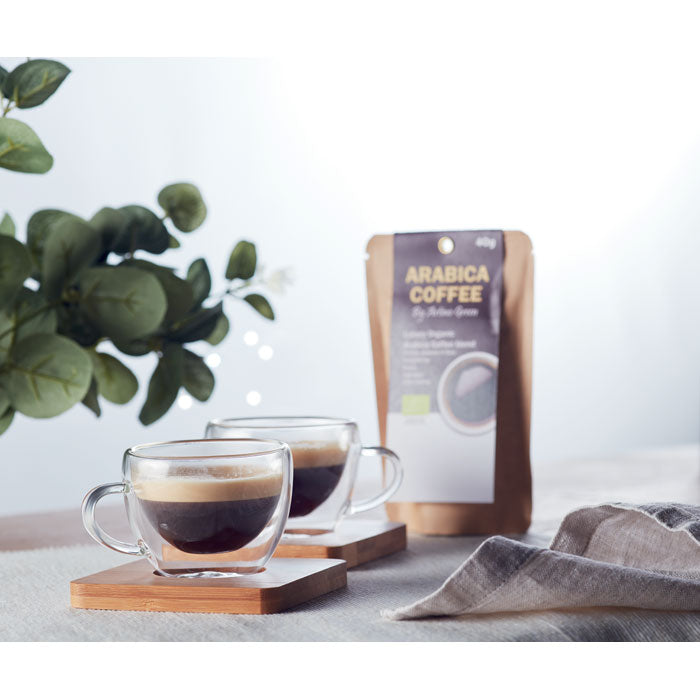 Branded Set of 2 double wall espresso