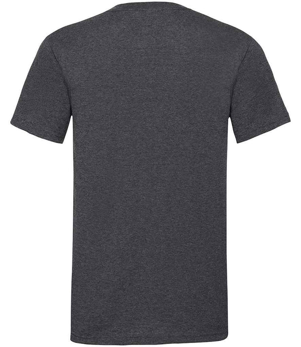 Fruit of the Loom V Neck Value T-Shirt Dark Heather