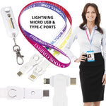3-in-1 USB Lanyard Charging Cables