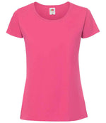 Fruit of the Loom Ladies Iconic 195 T-Shirt Fuchsia