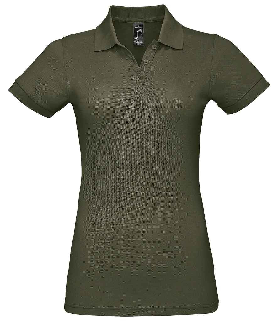 SOL'S Ladies Prime Poly/Cotton Piqué Polo Shirt Army