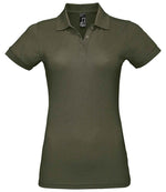 SOL'S Ladies Prime Poly/Cotton Piqué Polo Shirt Army