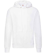 Fruit of the Loom Classic Hooded Sweatshirt White