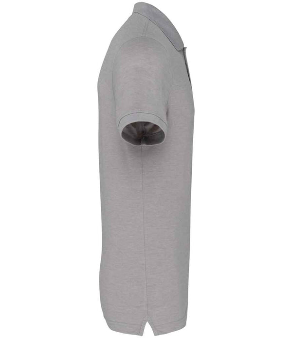 WK Designed to Work Anti-Bacterial Piqué Polo Shirt Oxford Grey