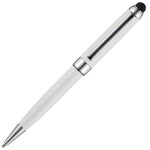 Branded ASTON STYLUS ball pen with chrome trim