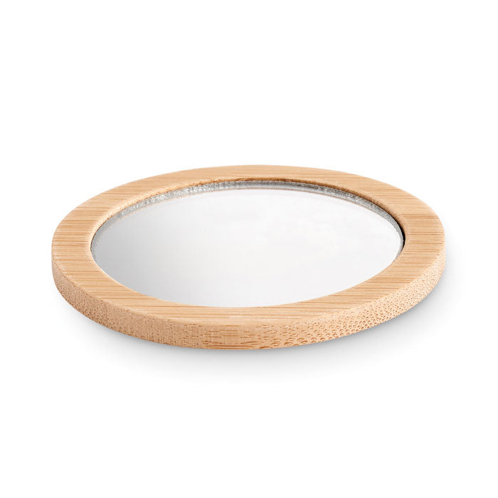 Branded Bamboo make-up mirror