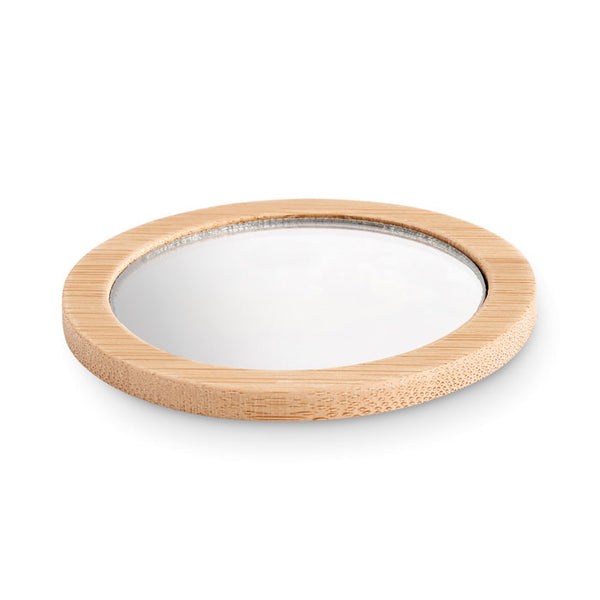 Branded Bamboo make-up mirror