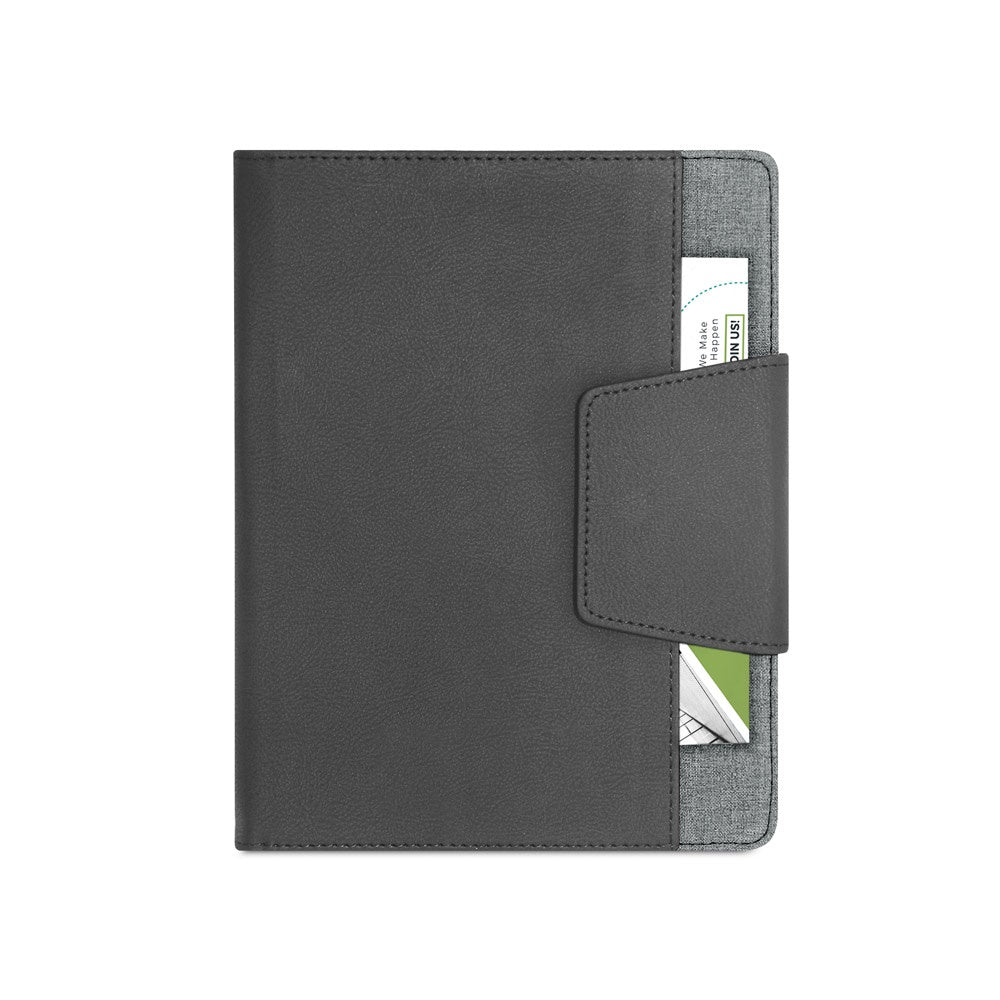 RUSSEL. PU and polyester fabric cover with A5 notebook