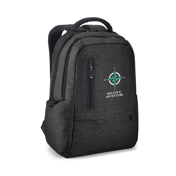 BOSTON. 17" Waterproof 2 Tone Nylon laptop backpack