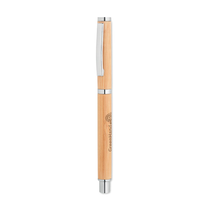Bamboo gel pen | Branded Bamboo Rollerball gel pen