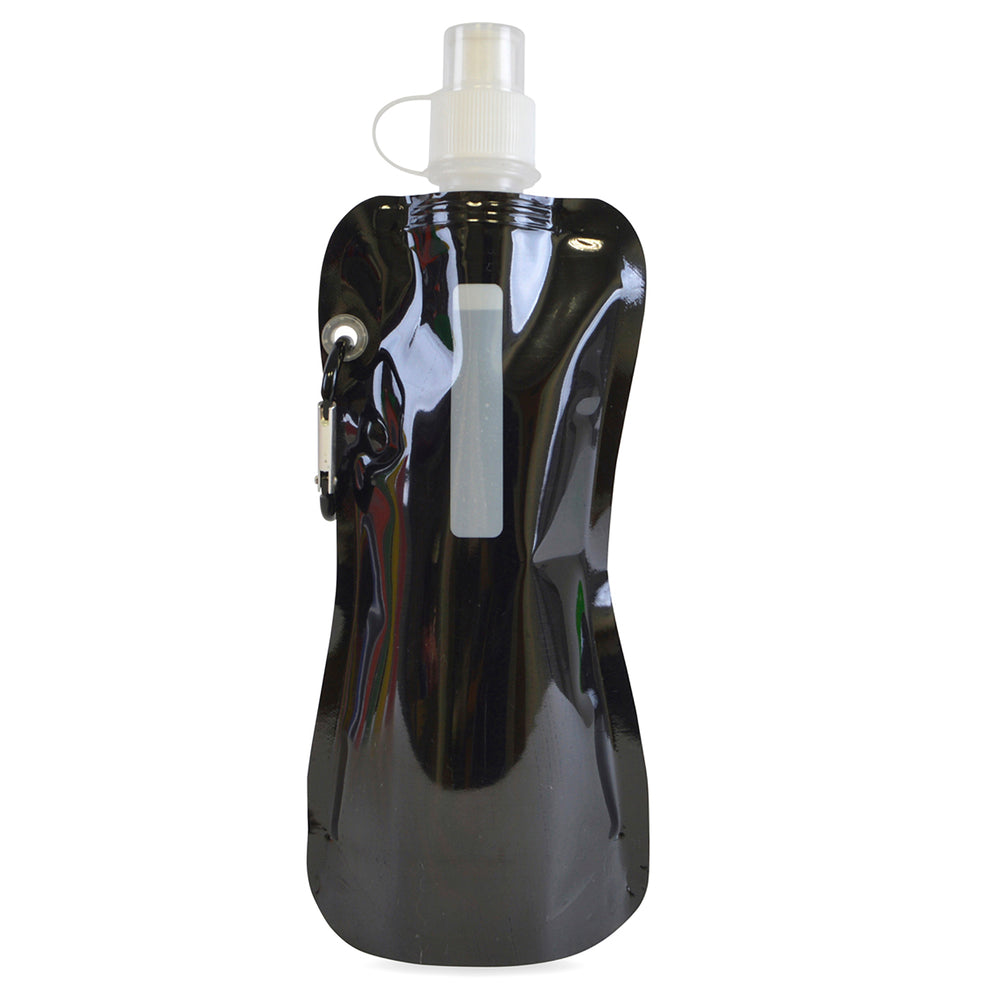 Express Quill Foldable Sports Bottle with Carabiner Clip - 400ml