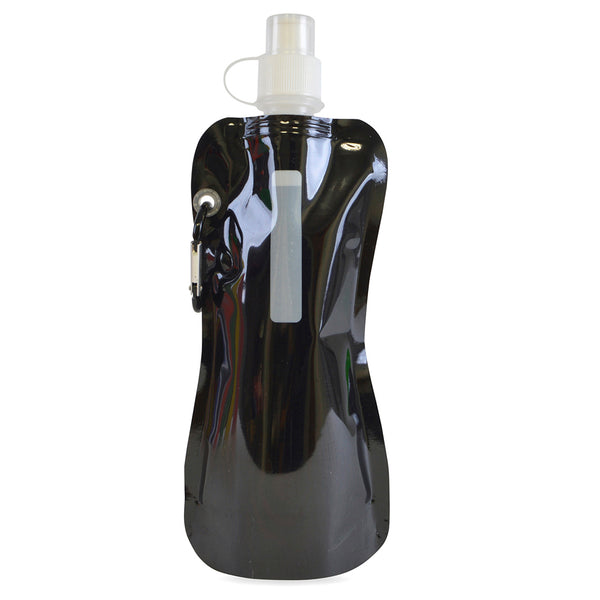 Express Quill Foldable Sports Bottle with Carabiner Clip - 400ml
