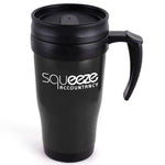 Branded Polo Plus 400 ml Plastic Solid Coloured Travel Mug