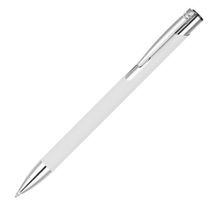 MOLE-MATE ball pen with chrome trim White