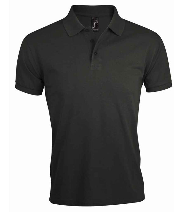 SOL'S Prime Poly/Cotton Piqué Polo Shirt Dark Grey