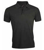 SOL'S Prime Poly/Cotton Piqué Polo Shirt Dark Grey