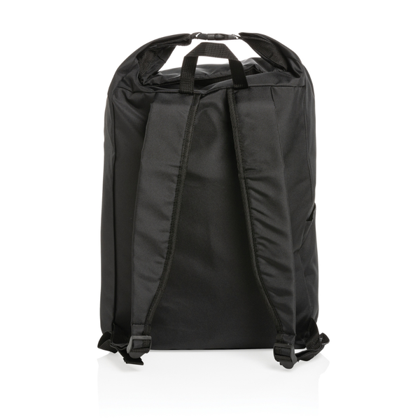Branded Impact AWARE™ RPET lightweight rolltop backpack