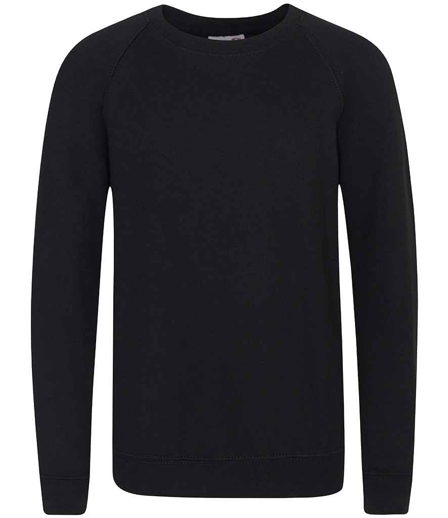 AWDis Academy Kids Raglan Sweatshirt Black