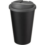 Branded Americano® Eco 350 ml recycled tumbler with spill-proof lid