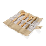 Branded Reusable bamboo travel cutlery set