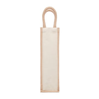 Jute wine bag for one bottle