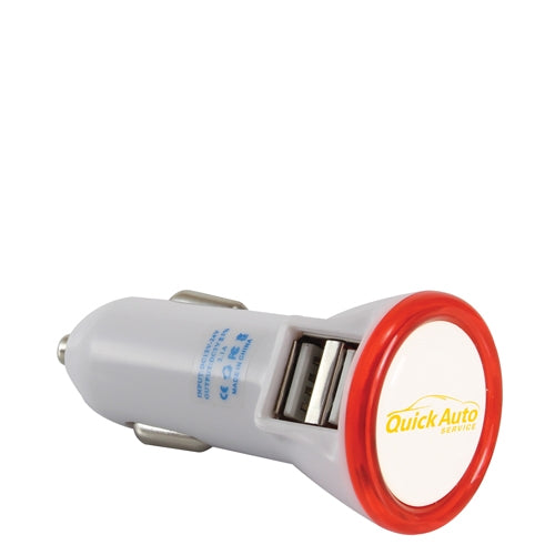 Dual Port Led USB Car Charger