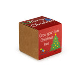 Christmas Tree Seed Bomb Kit Includes Kraft Box & Sleeve