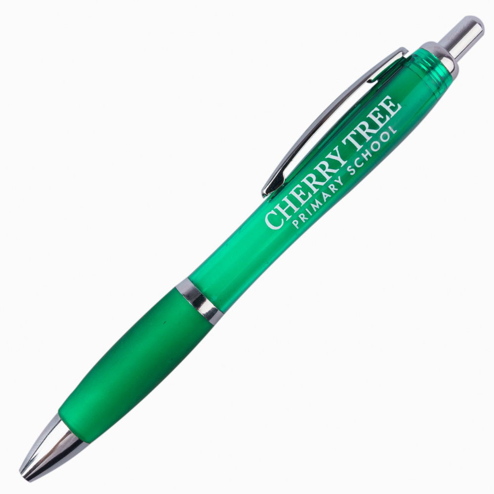 Promotional Curvy Ball Pens | Branded Budget Curvy Pens | Totally Branded