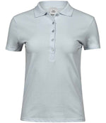 Tee Jays Ladies Luxury Stretch Polo Shirt Ice Blue