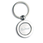 Branded Globe metal key ring