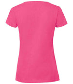 Fruit of the Loom Ladies Iconic 195 T-Shirt Fuchsia