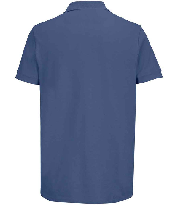 SOL'S Unisex Pacific Twin Piqué Polo Shirt Denim