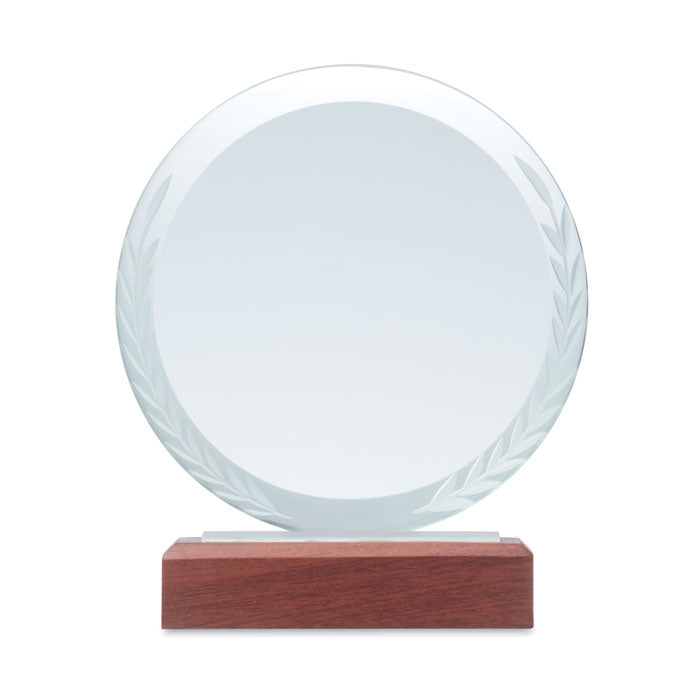 Branded Round award plaque
