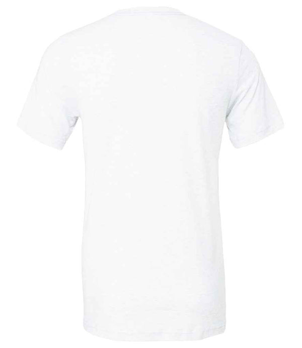 Canvas Unisex Tri-Blend T-Shirt Solid White Tri-Blend